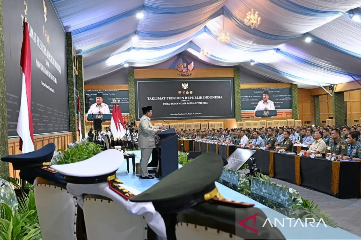 Seskab Ungkap Isi Taklimat Presiden Prabowo pada Apel Dansat TNI di Unhan
