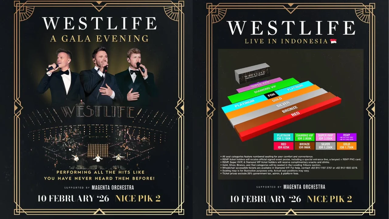 Tiket Konser Westlife di Jakarta Ludes dalam Waktu Kurang dari 12 Jam