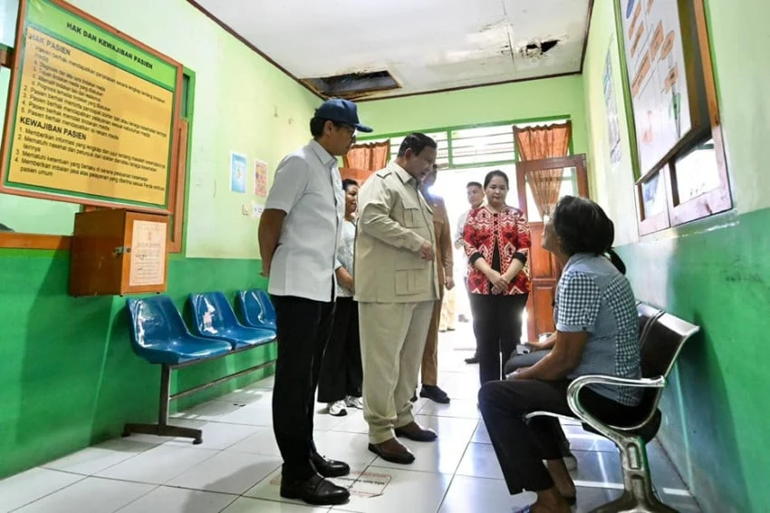 Tinjau Puskesmas Miangas, Prabowo Soroti Pelayanan Kesehatan di Daerah Perbatasan