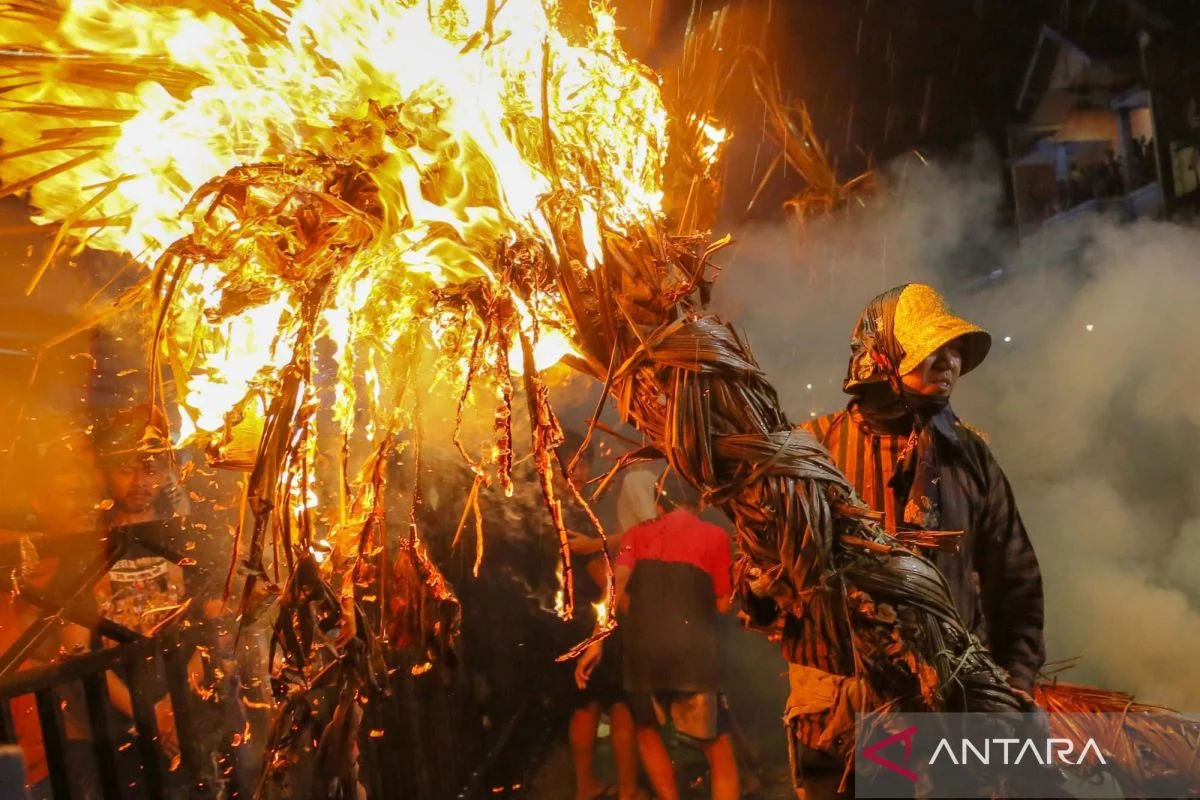 Tradisi Perang Obor Jadi Puncak Sedekah Bumi di Kabupaten Jepara