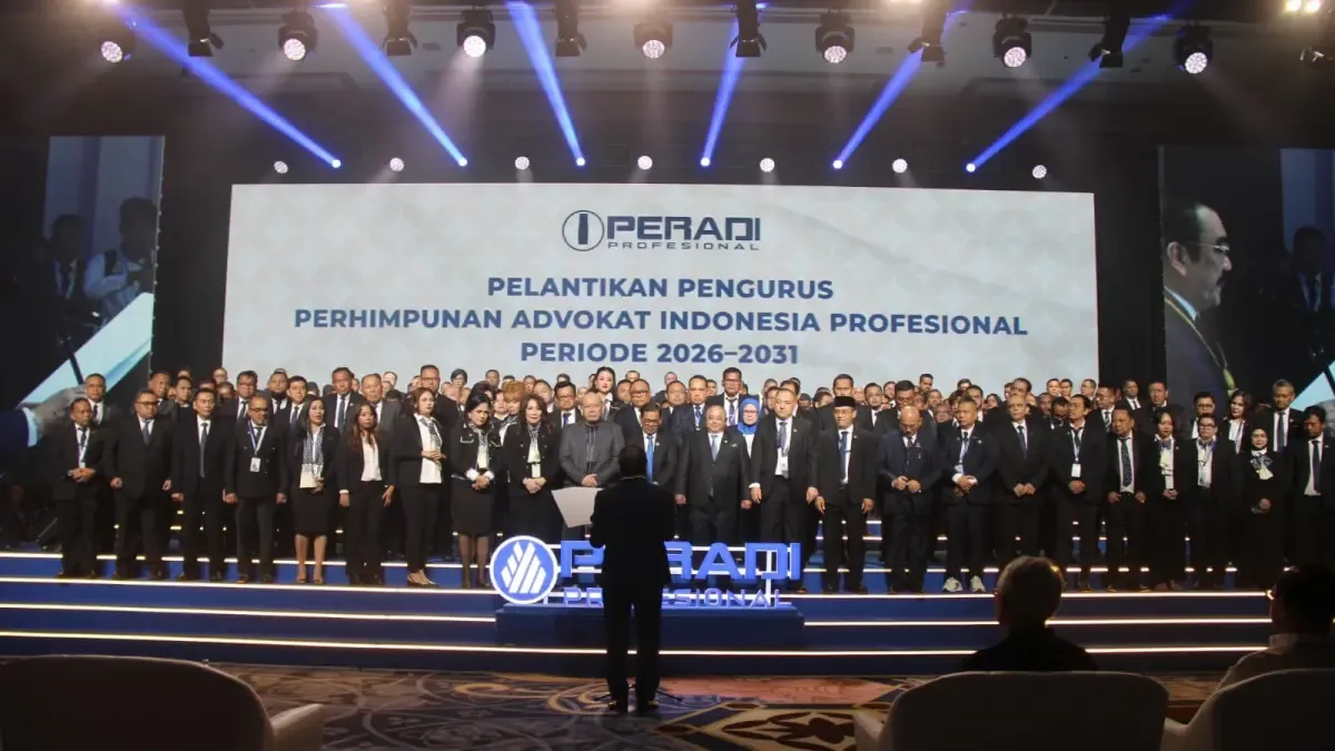 Usung Standar Baru Profesi Advokat di Era Hukum Modern, PERADI Profesional Dikukuhkan