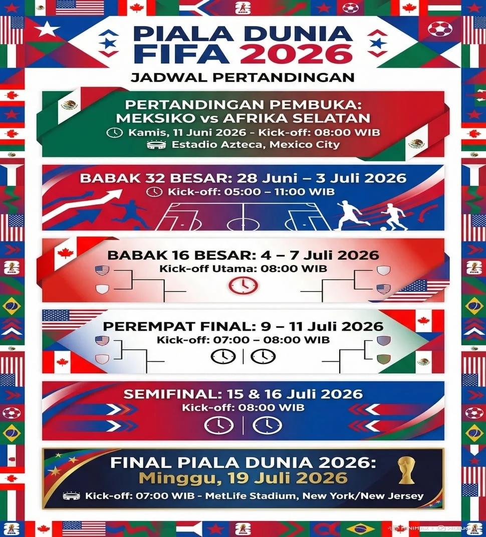 Apa yang Terjadi Sehari Sebelum Kick-Off Piala Dunia 2026?