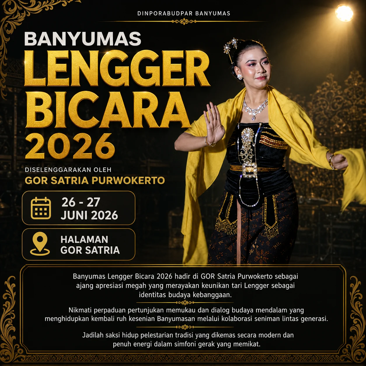 Bupati: Lengger Bicara Jadi Ruang Merawat Identitas Budaya Banyumas
