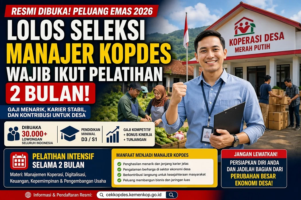 Calon Manajer Kopdes Merah Putih Wajib Ikuti Pelatihan Kemiliteran Sebelum Mulai Bekerja