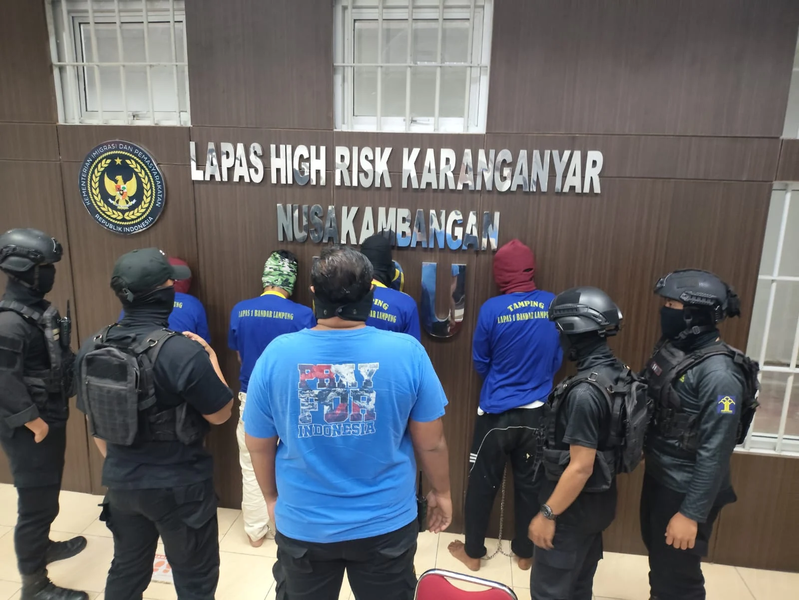 Ditjenpas Pindahkan 134 Narapidana High Risk ke Pulau Nusakambangan
