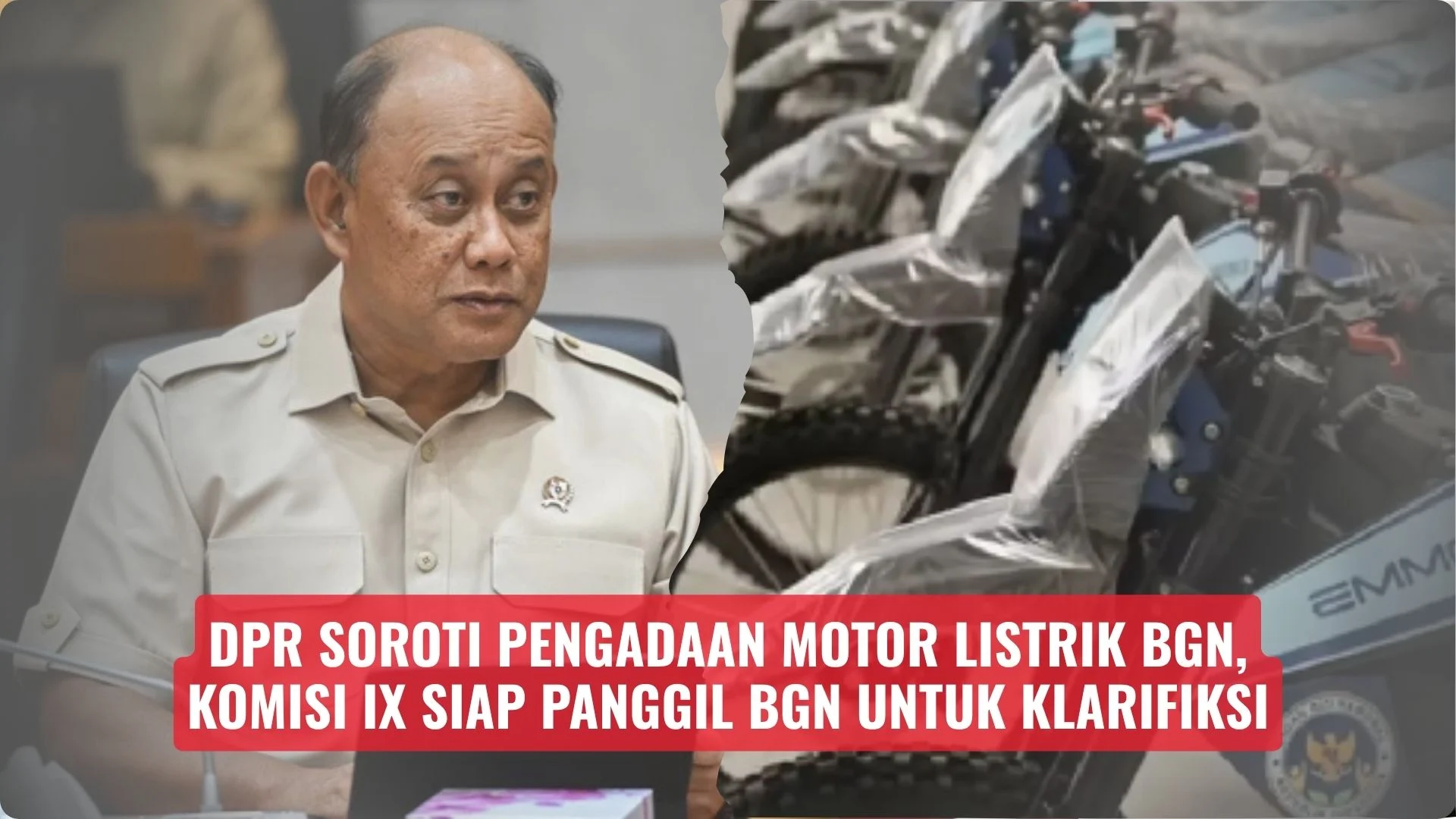 DPR Dukung Hibah Motor Listrik BGN untuk Guru Honorer, Tekankan Aset Negara Harus Bermanfaat