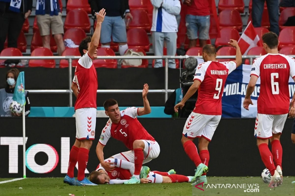 Eriksen Kolaps di Lapangan, Laga Denmark Kontra Ukraina Dihentikan
