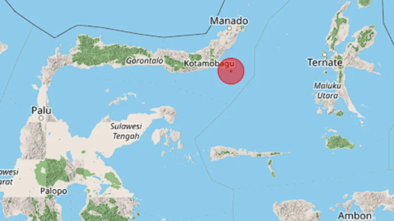Gempa Magnitudo 5,7 Guncang Tutuyan, Sulawesi Utara