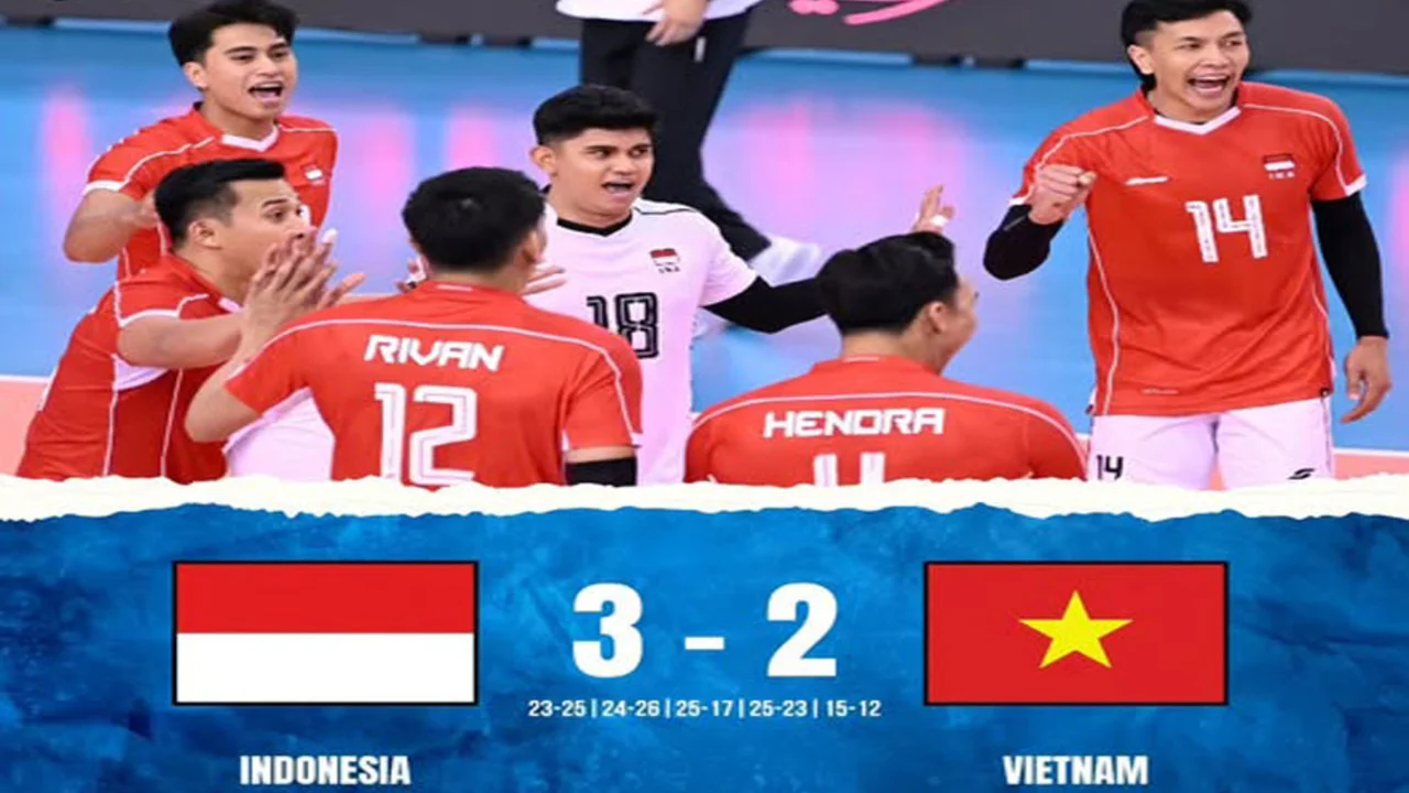 Indonesia Kalah Dramatis 2-3 dari Vietnam dalam Laga Sengit di AVC Cup