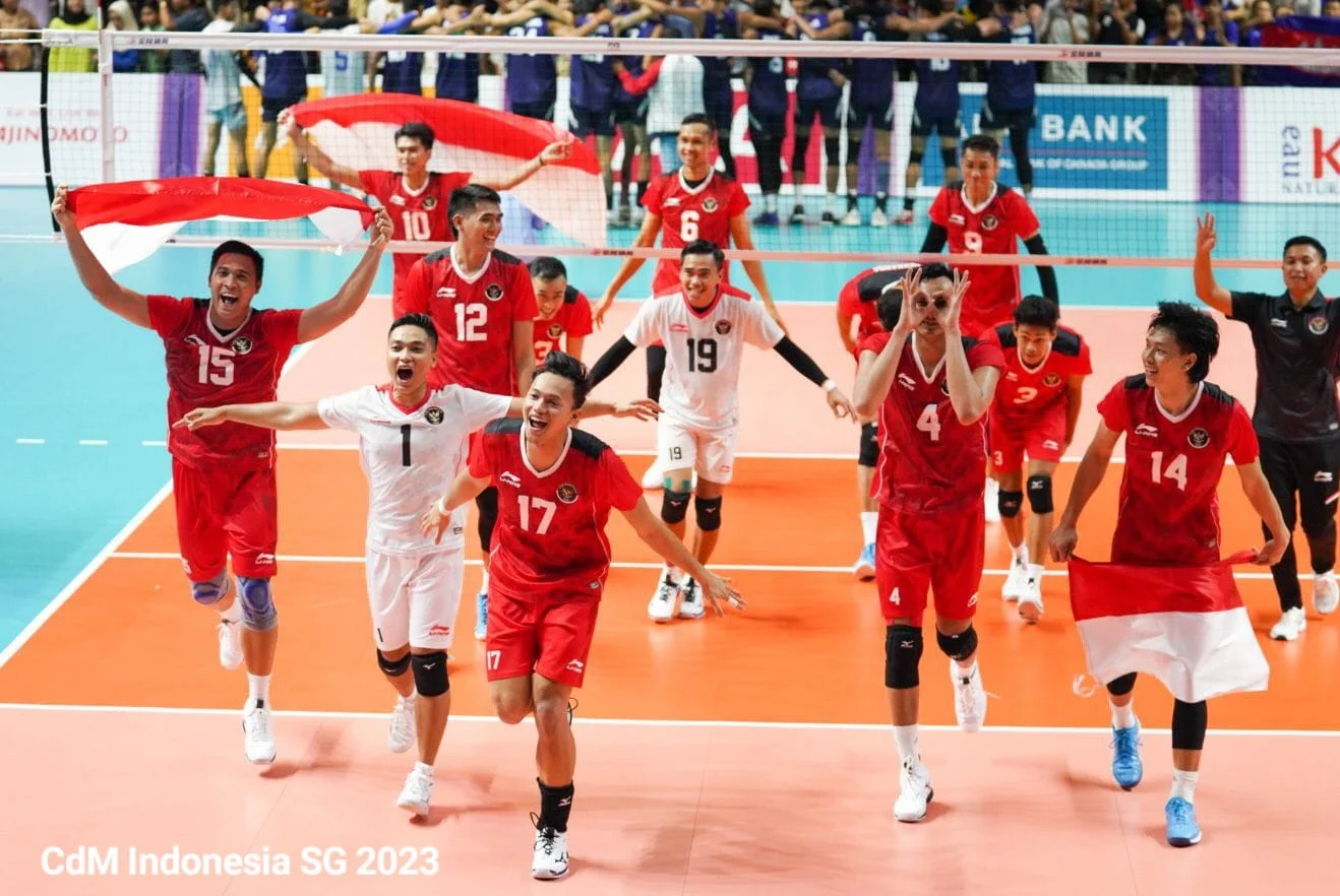 Indonesia Raih Kemenangan Dramatis 3-2 atas Qatar dalam Laga Voli Putra