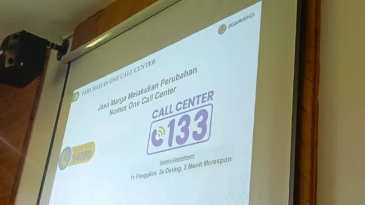 Jelang Libur Sekolah, Jasa Marga Minta Warga Akses One Call Center 133 untuk Informasi Lalu Lintas Real Time