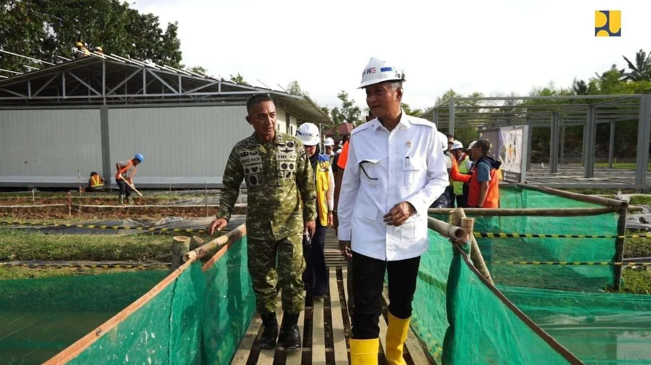 Kemen PU Lakukan Pendataan Kerusakan Huntara di Aceh Utara Akibat Angin Kencang