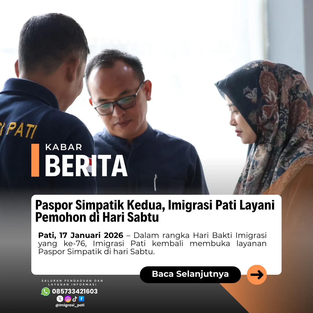 Layanan Paspor Simpatik Imigrasi Bogor Layani 544 Pemohon di Hari Jadi ke-544