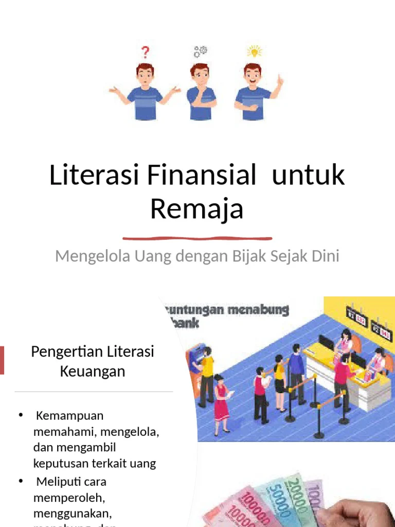 Literasi Keuangan Pelajar Tertinggal, Pendidikan Inklusif Jadi Solusi Mendesak