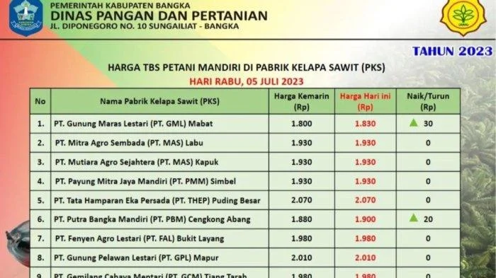 Menteri Pertanian Periksa 300 Perusahaan Sawit yang Belum Naikkan Harga TBS