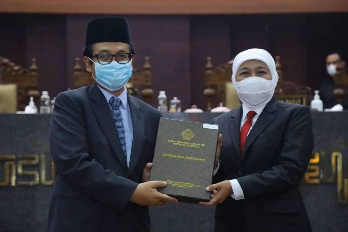Pemprov Jatim Kembali Raih Opini WTP, Gubernur Khofifah: Capaian Tindak Lanjut Rekomendasi BPK Di Atas Rata-Rata Nasional