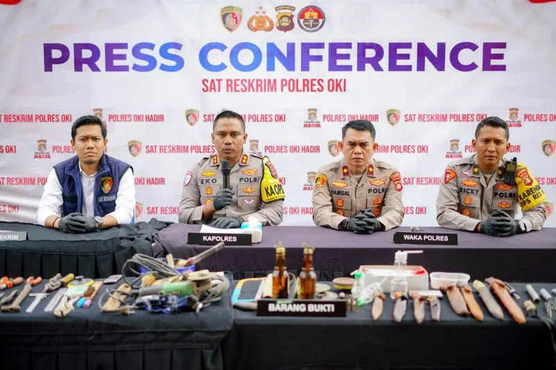 Polisi Amankan Perakit Senjata Api Ilegal di OKI Sumsel