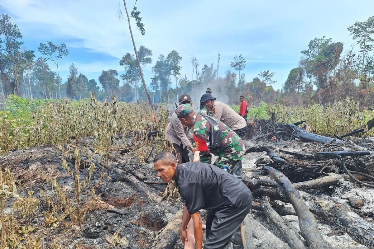 Polres Aceh Barat Gencarkan Pemadaman Kebakaran Hutan dan Lahan Ratusan Hektar