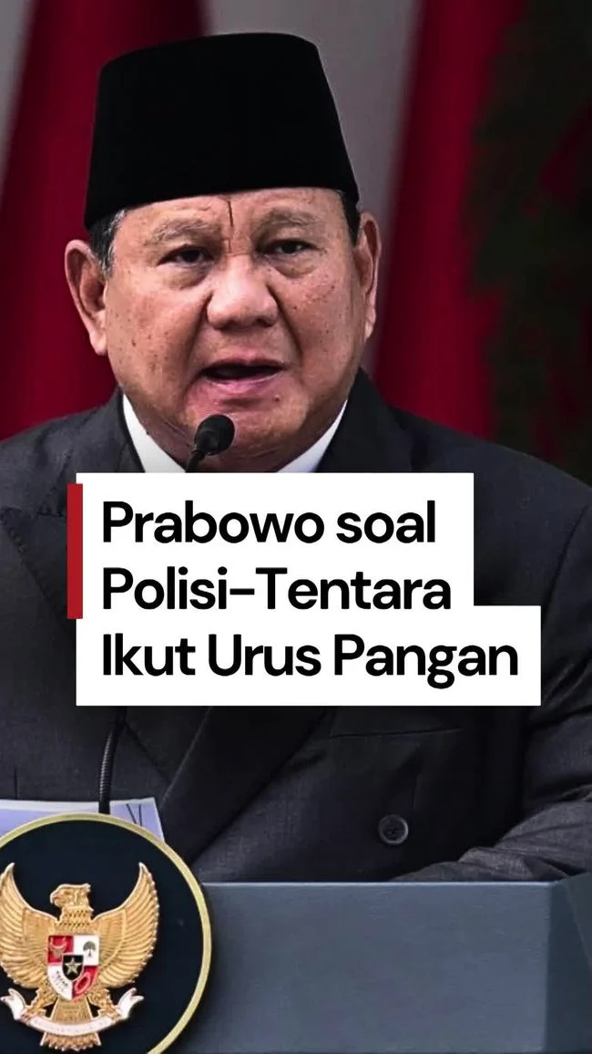 Prabowo: Hanya di Indonesia Polisi Urus Pertanian, Tentara Sering di Sawah