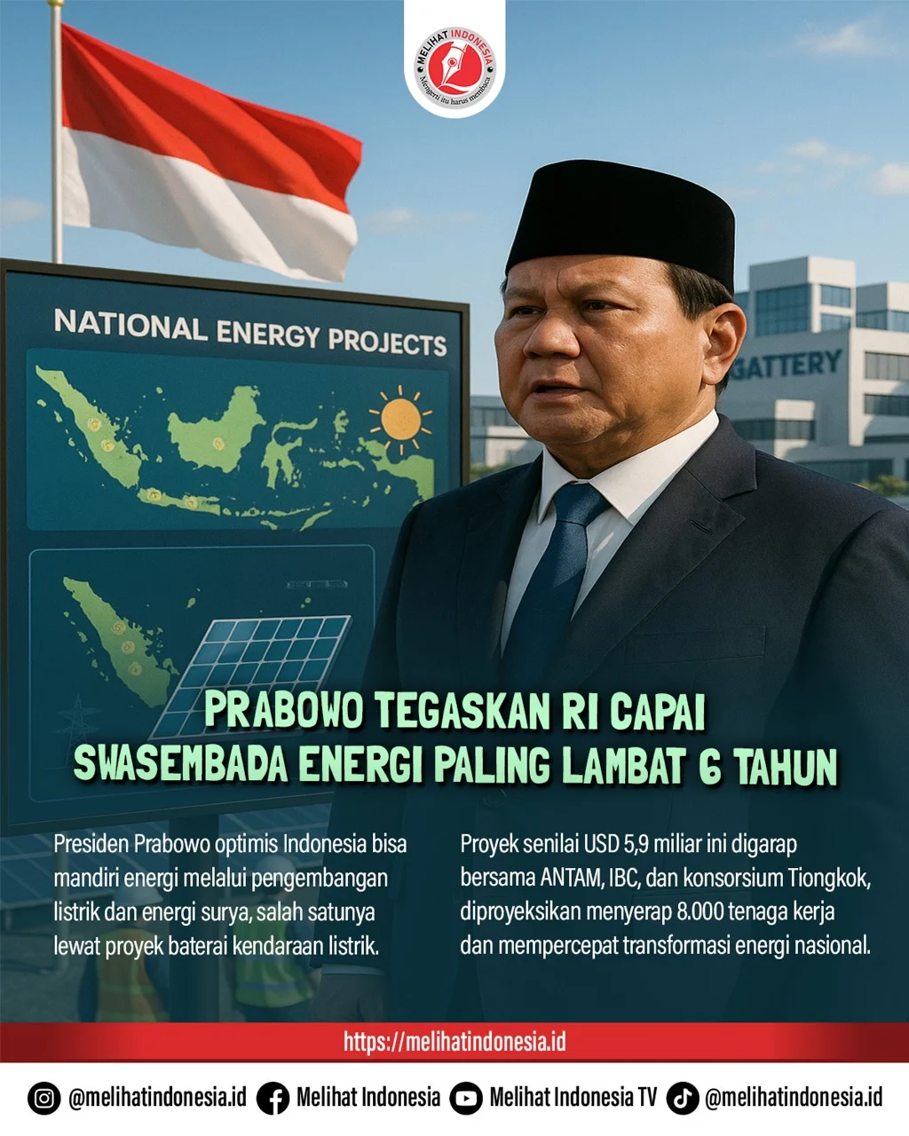Prabowo Ungkap Rencana Peluncuran B50 pada Juli 2026, Optimis Capai Swasembada Energi