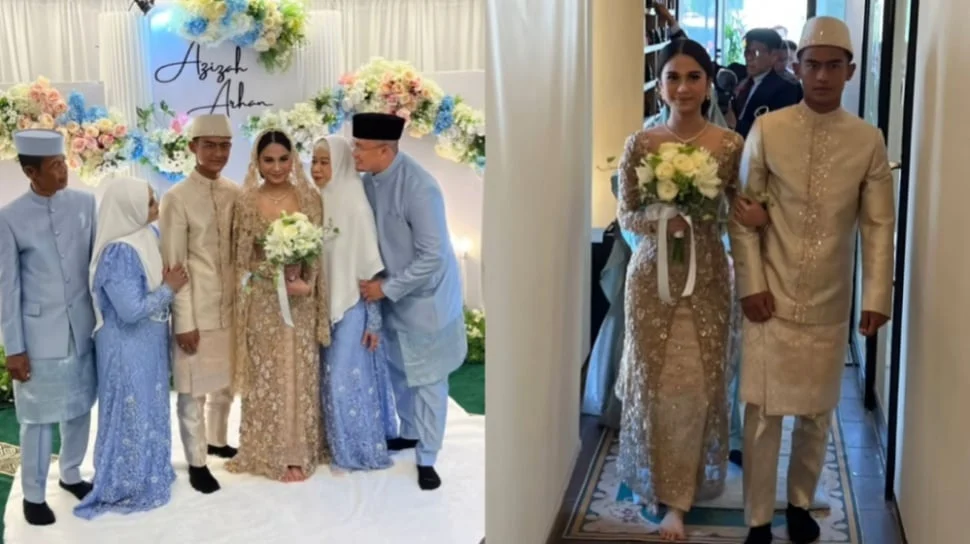 Pratama Arhan Gandeng Inka di Pernikahan Jennifer Coppen, Azizah Salsha Hadir Sendiri