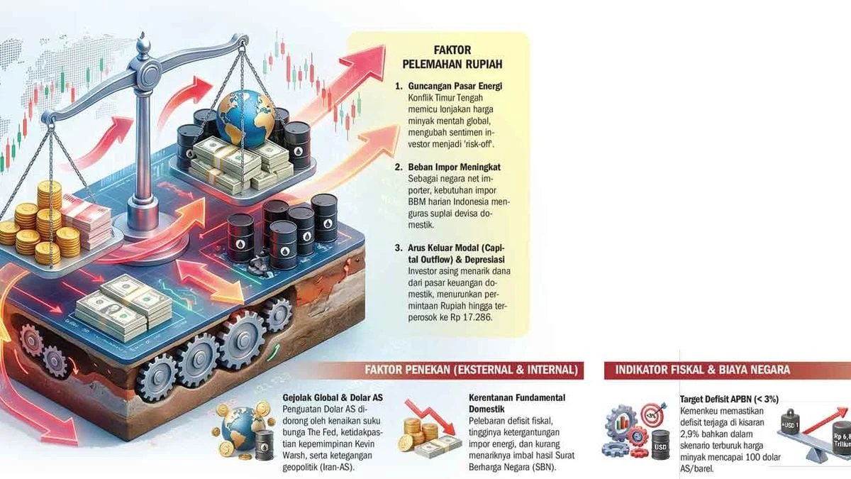 Rupiah Tembus Rp18.000 per Dolar, Tekanan Global dan Domestik Membuat Nilai Tukar Terpuruk