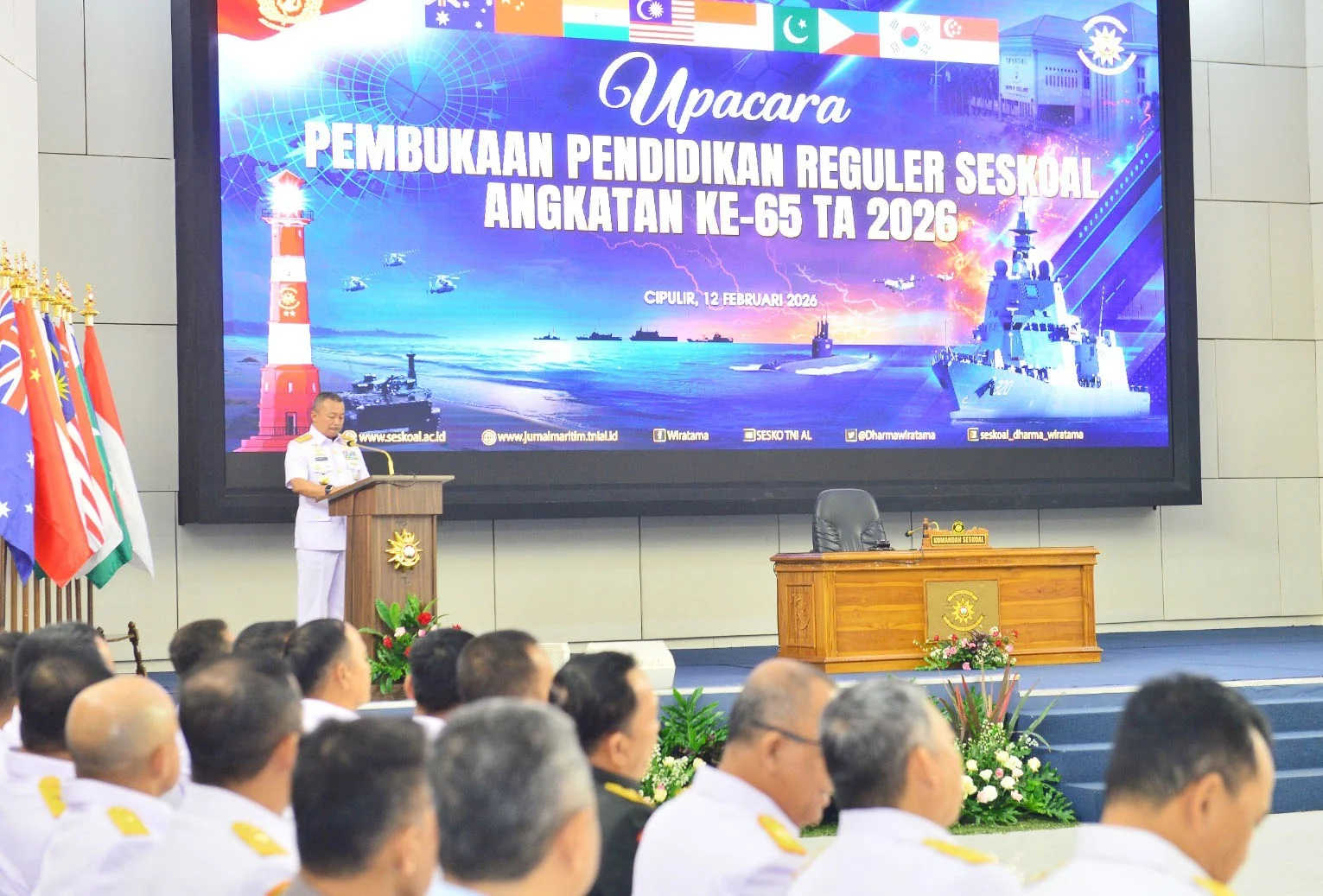 Tutup Dikreg Seskoal ke-65 dan Pascasarjana Dikreg ke-63, KSAL Muhammad Ali Ingatkan Geopolitik Global Masih Tidak Menentu
