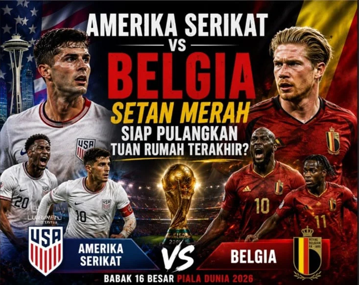 Amerika Serikat vs Belgia: Setan Merah Siap Pulangkan Tuan Rumah Terakhir?