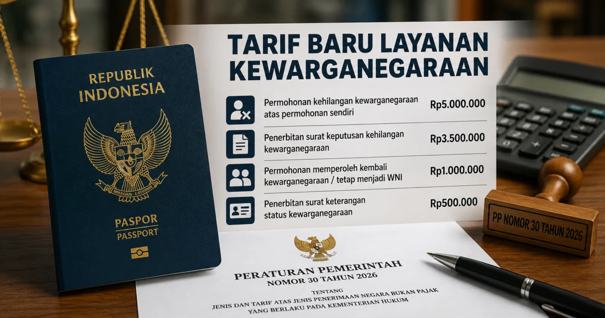 Aturan Baru: Biaya Rp 5 Juta untuk Lepas Status WNI