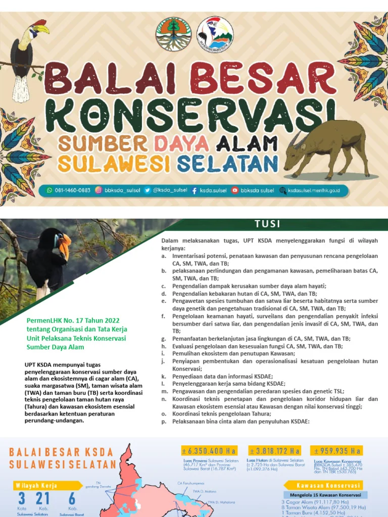 BBKSDA Sulsel Luncurkan Layanan Konservasi Berbasis AI untuk Lindungi Keanekaragaman Hayati