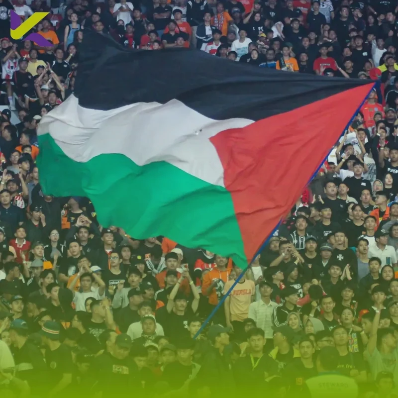 Bendera Palestina Berkibar di Stadion Boston Saat Laga Perempat Final Piala Dunia 2026