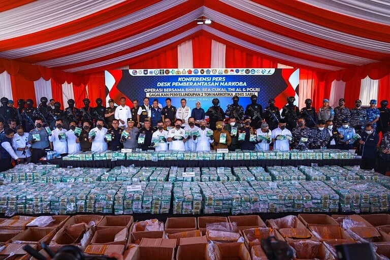 BNN dan Bea Cukai Gagalkan Penyelundupan 3,37 Ton Kuncup Bunga Kanabis Asal Thailand
