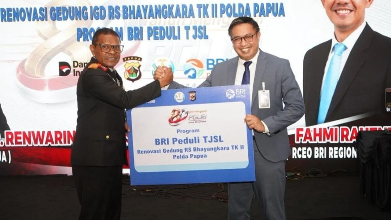 BRI Jayapura Salurkan Bantuan CSR ke RS Bhayangkara Polda Papua