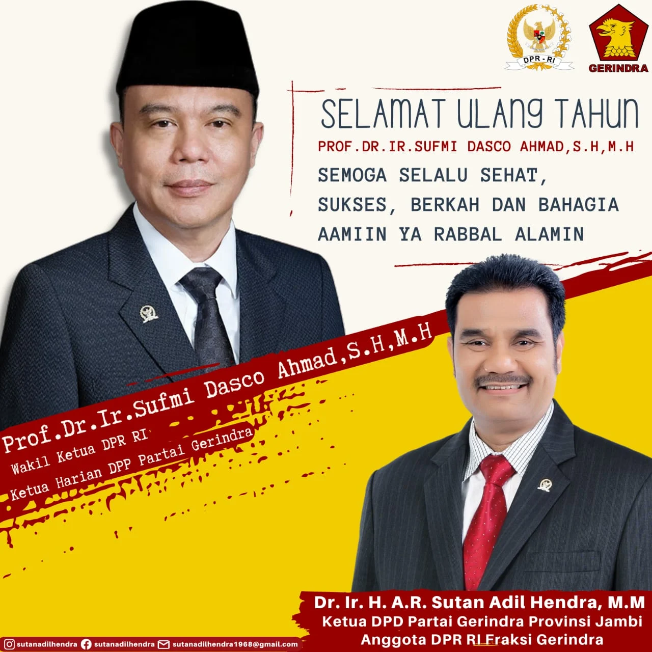 Dasco Ucapkan Selamat Ulang Tahun untuk Nadiem, Tim Hukum Enggan Spekulasi Pengampunan