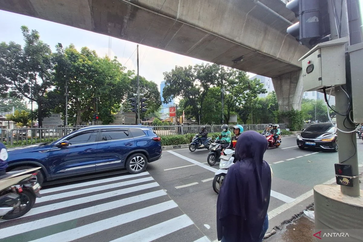 DKI Pasang Pelican Crossing Sementara Selama Pembangunan JPO Tendean