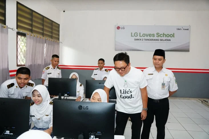 Dukung Vokasi, LG Hadirkan Kelas Multimedia Modern di SMKN 2 Tangerang Selatan