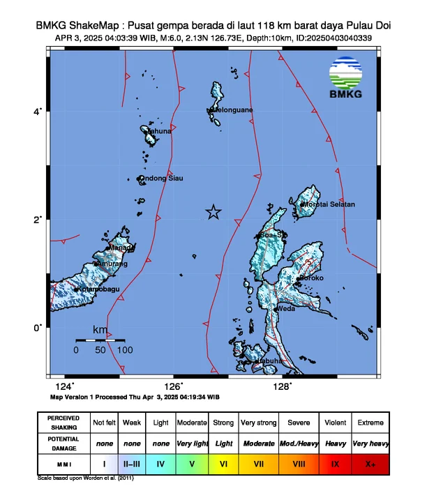 Gempa M6,2 Guncang Pulau Doi, Maluku Utara: Analisa Lengkap BMKG