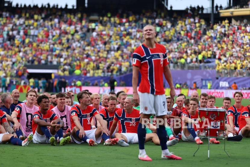 Haaland Gemilang Saat Norwegia Singkirkan Brasil, Ukir Sejarah Lolos ke Perempat Final Piala Dunia