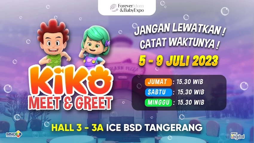 Kemeriahan Meet n Greet KIKO di FOMBEX ICE BSD Tangerang