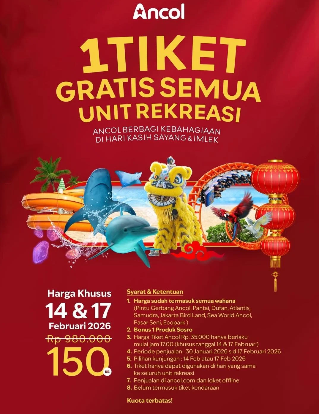 Manajemen Ancol Gratiskan Tiket Rekreasi untuk Rayakan Hari Anak
