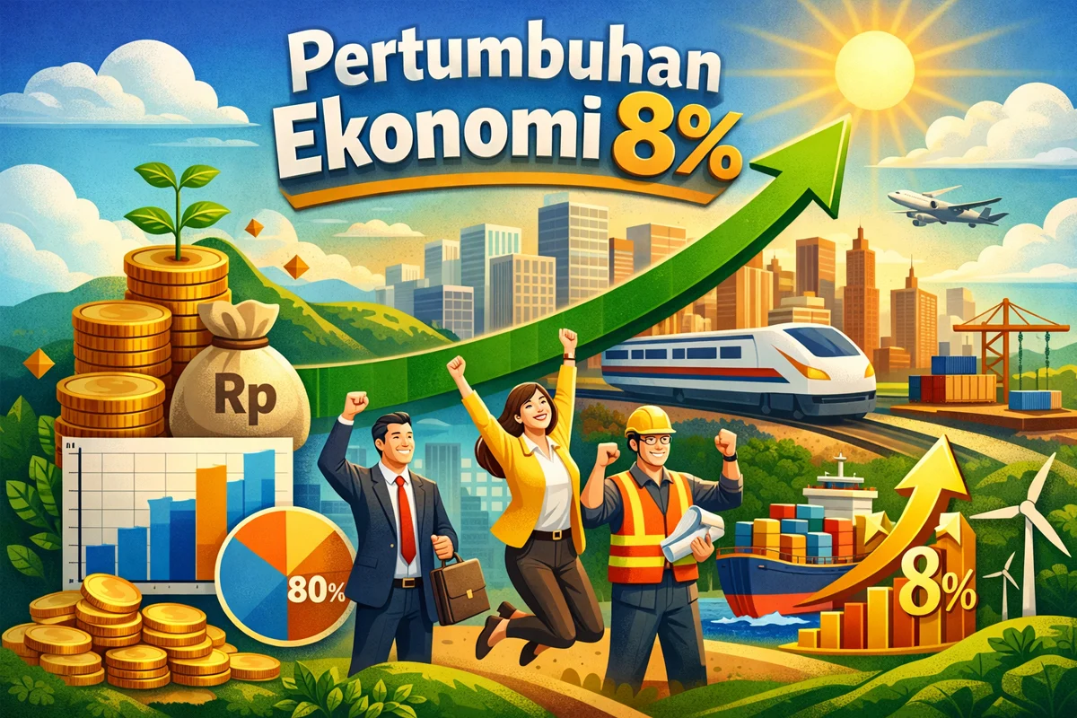Pertumbuhan Ekonomi 8 persen Sulit Diwujudkan Tanpa Kepastian Hukum