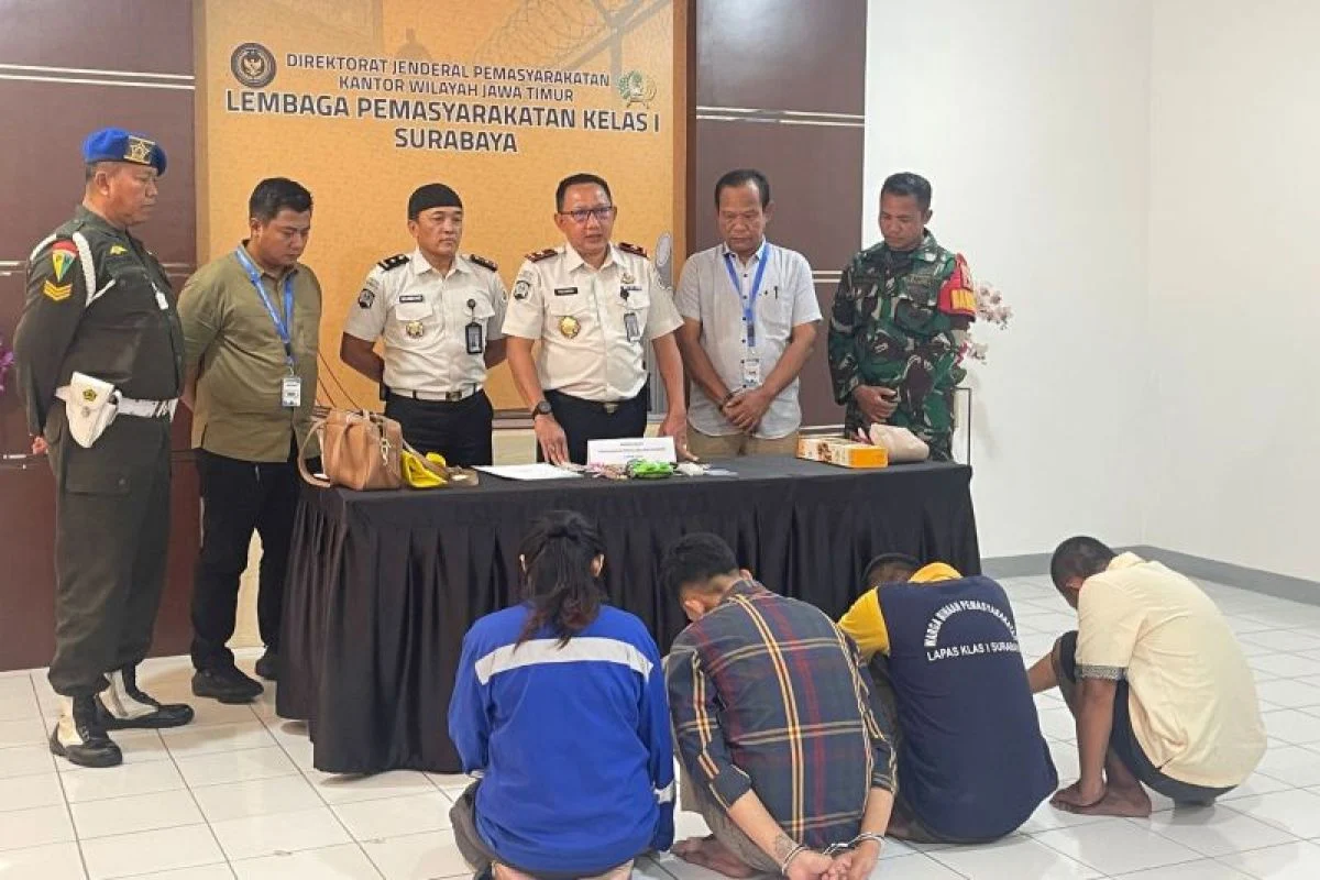 Petugas Lapas Surabaya Gagalkan Penyelundupan 12,67 Gram Sabu lewat Lipatan Uang