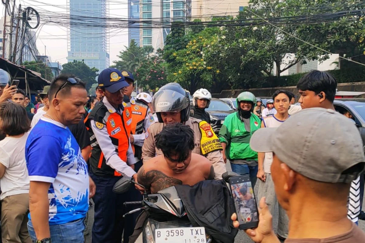 Polisi Tangkap Penjambret yang Kabur Saat Car Free Day di Rasuna Said