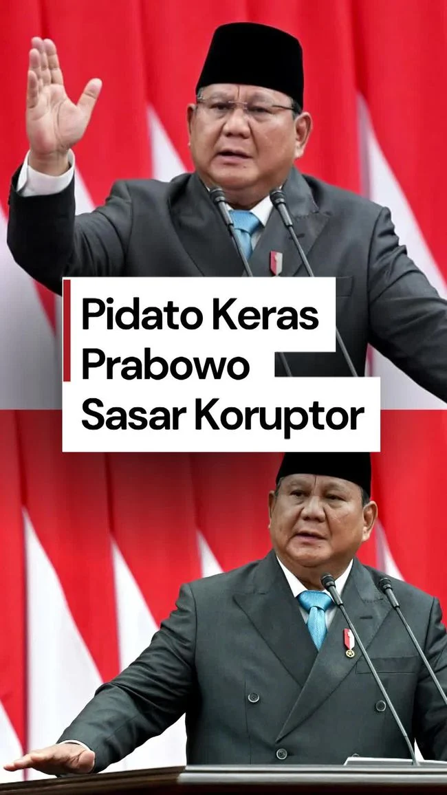 Prabowo: 'Hei Para Koruptor, Sadar Diri!'