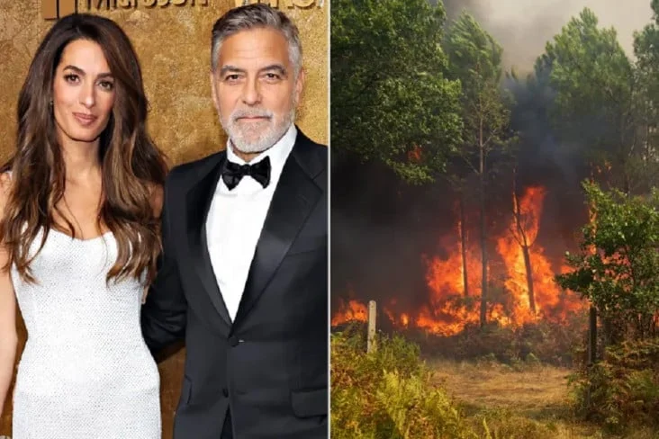 Rumah di Prancis Terancam Kebakaran, George Clooney dan Keluarga Mengungsi