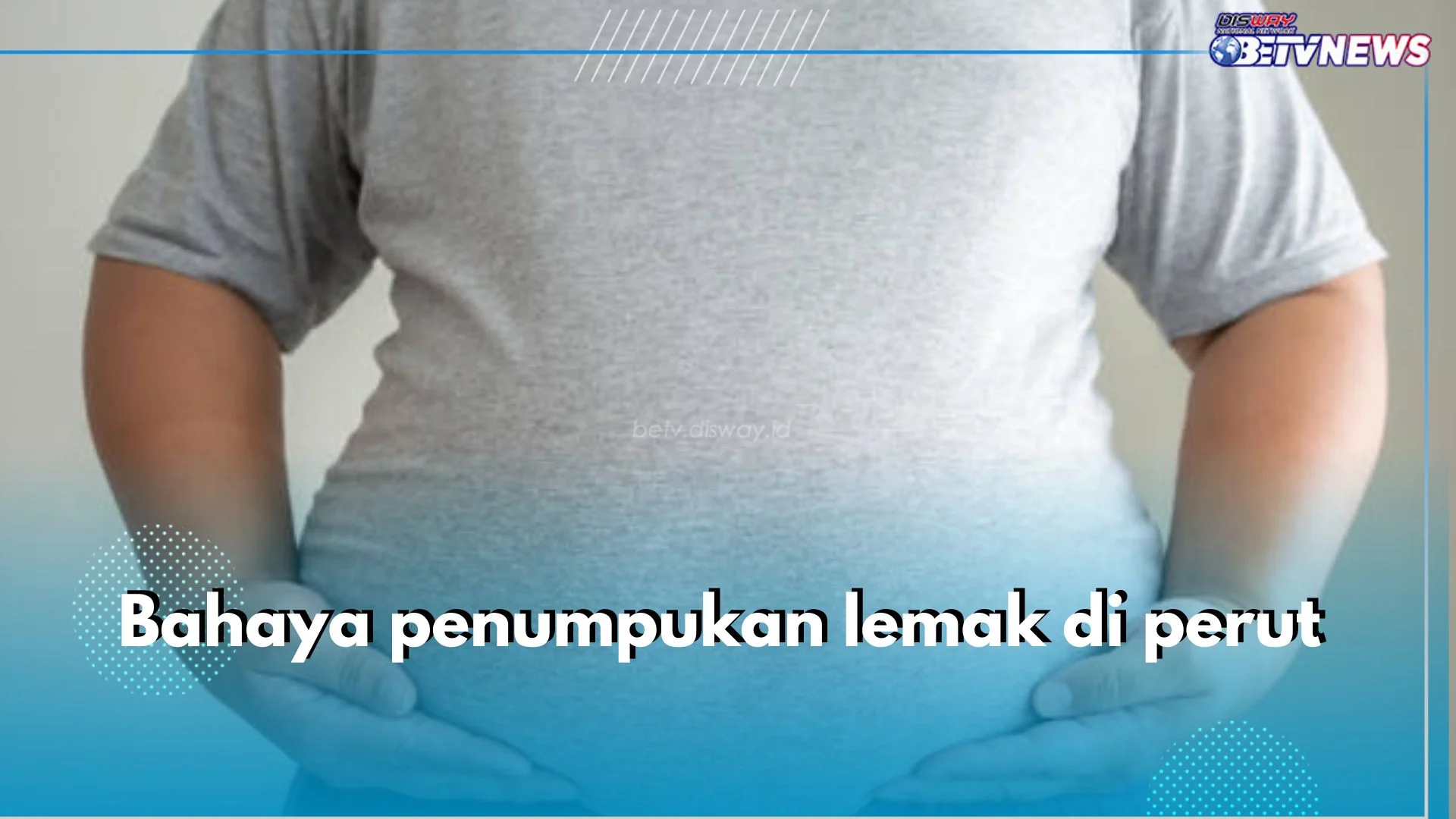 Studi Temukan Lemak Perut Bagian Dalam Dapat Mempercepat Penuaan Biologis