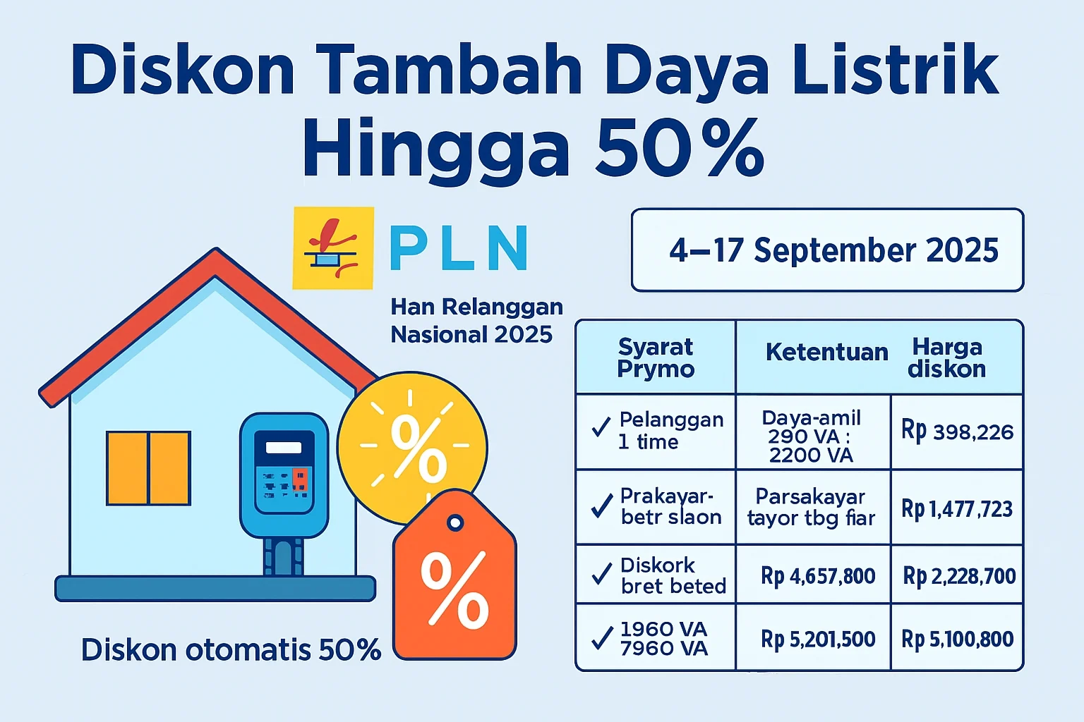 Tahun Ajaran Baru dan Hari Anak Nasional, PLN Beri Diskon Tambah Daya Sampai 50 Persen
