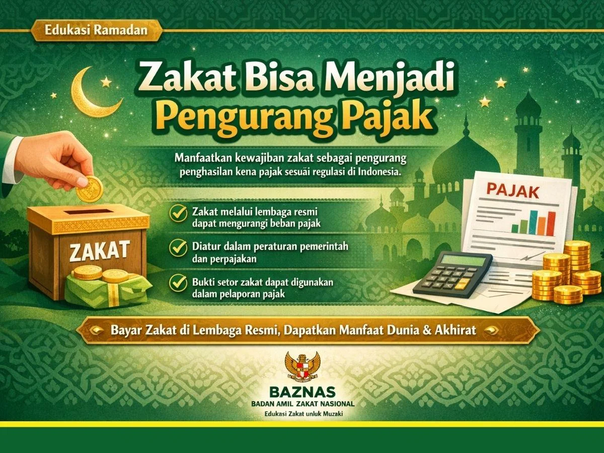Tiru Malaysia dan Saudi, Baznas Usulkan Zakat Jadi Pengurang Pajak Final