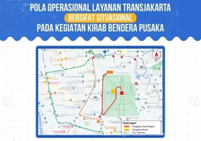 10 Rute Transjakarta Diubah Saat HUT RI 17 Agustus