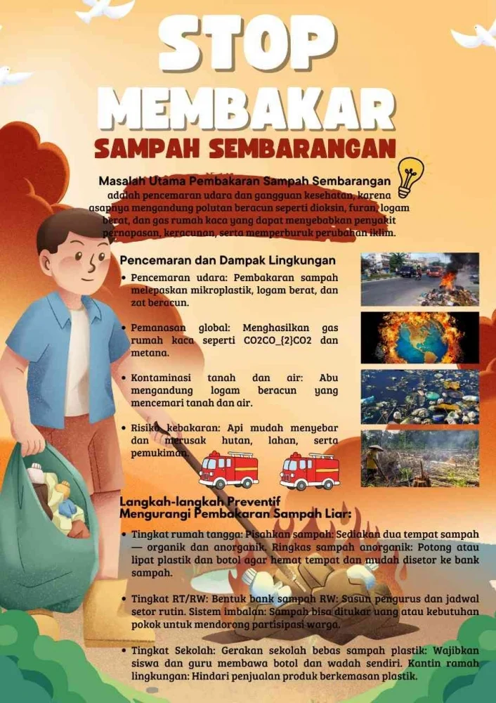 8 Bahaya Membakar Sampah Sembarangan Bagi Lingkungan